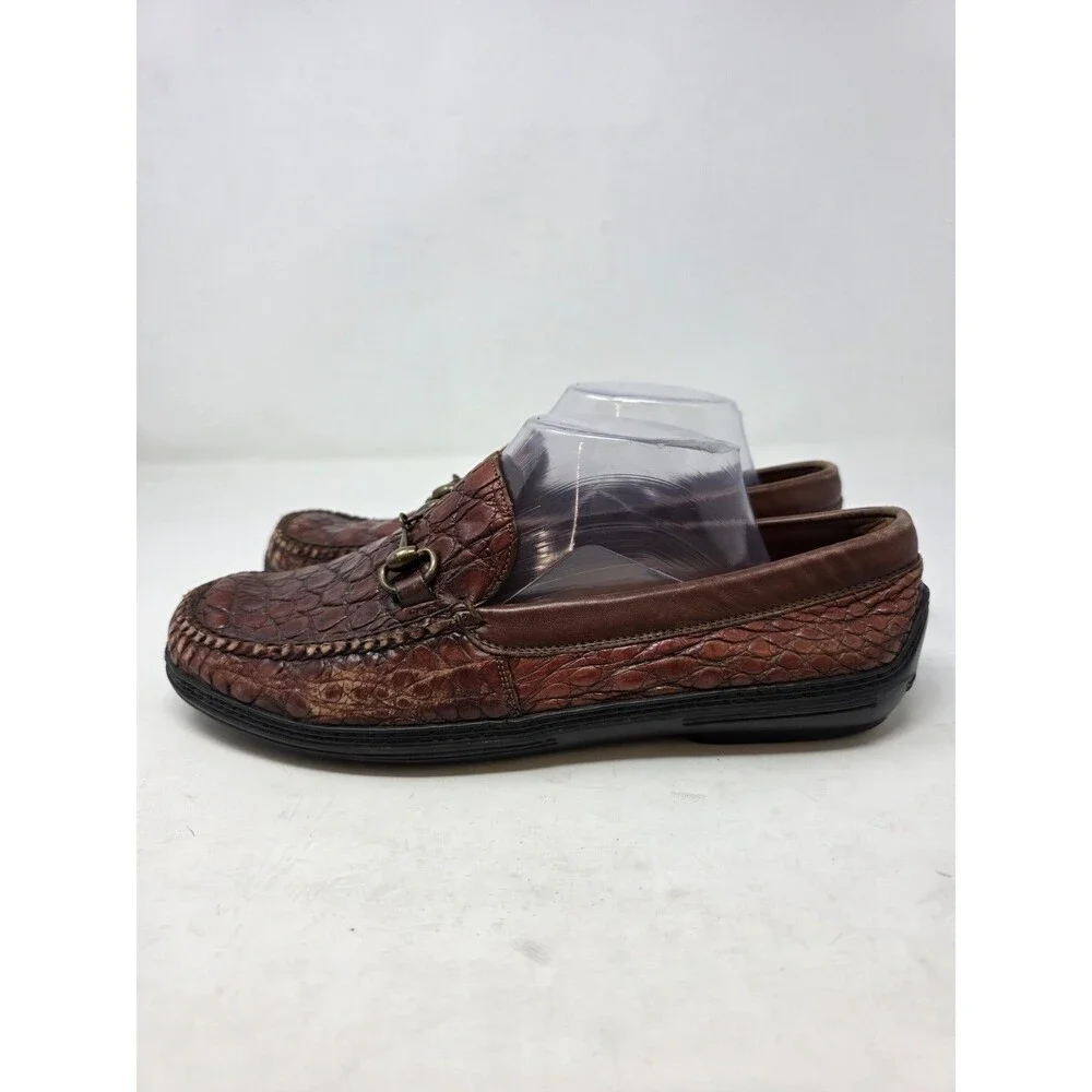 Peter Huber Genuine Crocodile 🐊 Men Loafers Shoe's Sz 9M